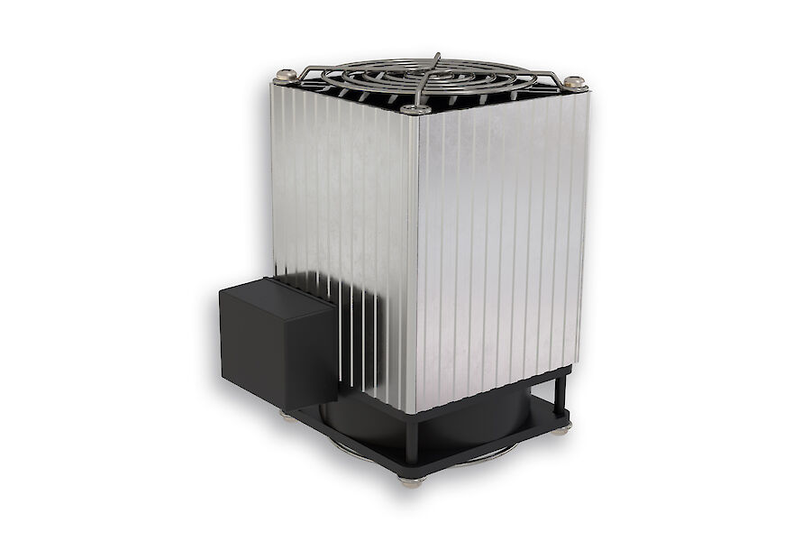 PTC enclosure heater with fan