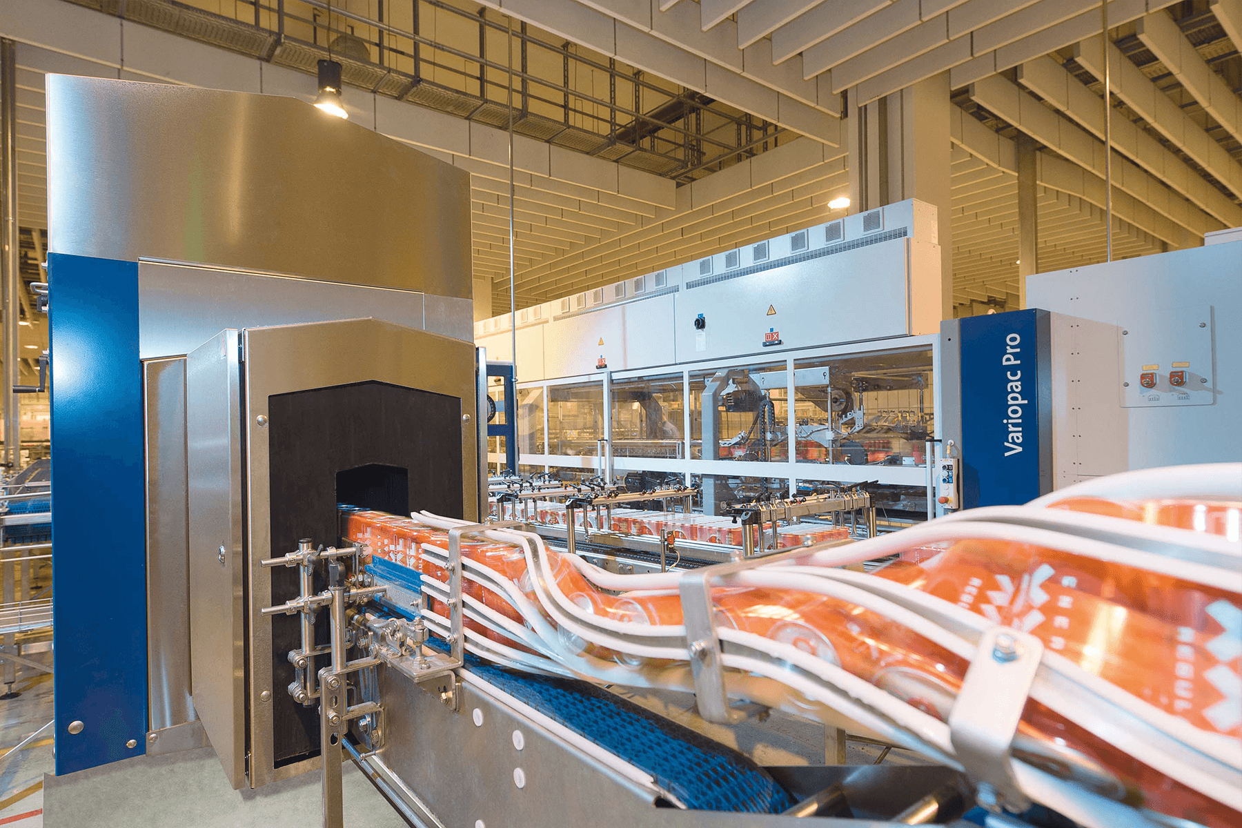 Seifert ventilation units form part of a modern bottling plant in Germany